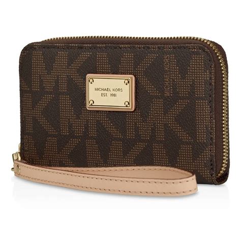 michael kors iphone zip wallet amazon|michael kors zippered wallet.